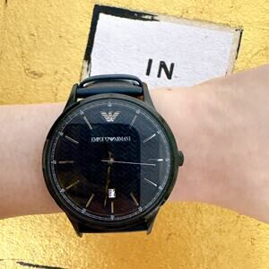 Emporio Armani AR11190 Renato Men's Watch With Blue Dial